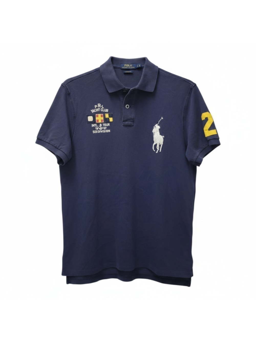 Polo Ralph Lauren Men's Big Pony PRL Yatch Club Custom Fit Polo Shirt Size Large
